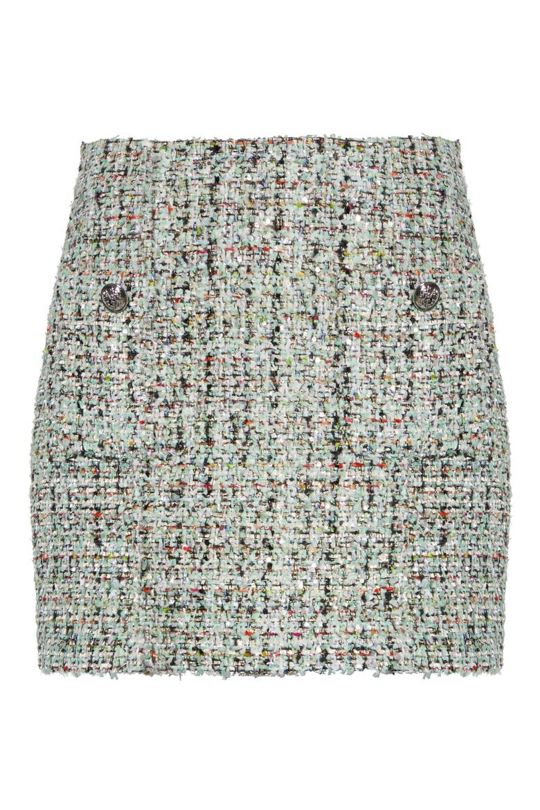 Anya Randi Bouclé Skirt, Alternate, color, PATINA MULTI