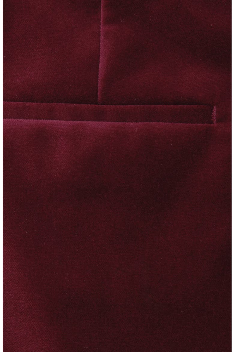 Wren Velvet Miniskirt, Alternate, color, DARK RED