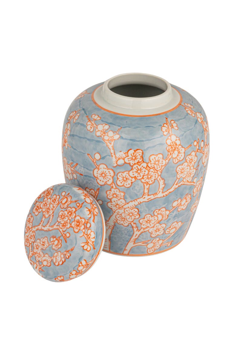 Decorative Ginger Jar with Lid, Alternate, color, Blue