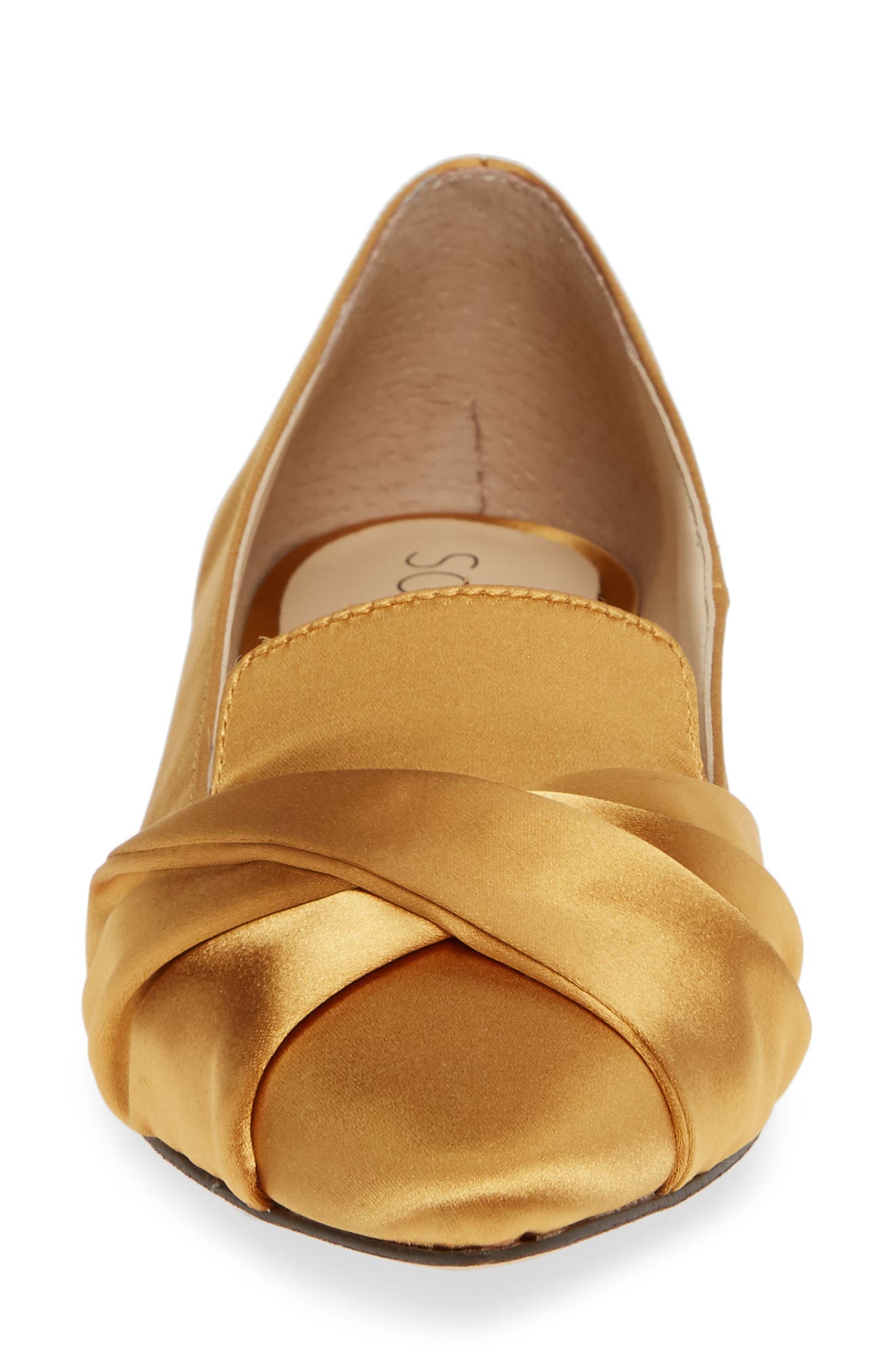 Lydiah Flat, Alternate, color, HONEY GOLD SATIN