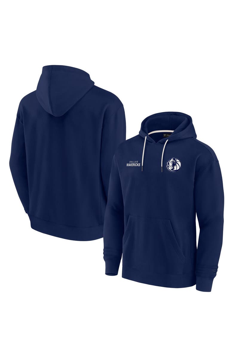 FANATICS Unisex Fanatics Navy Dallas Mavericks Elements Super Soft Fleece Pullover Hoodie, Alternate, color, Navy