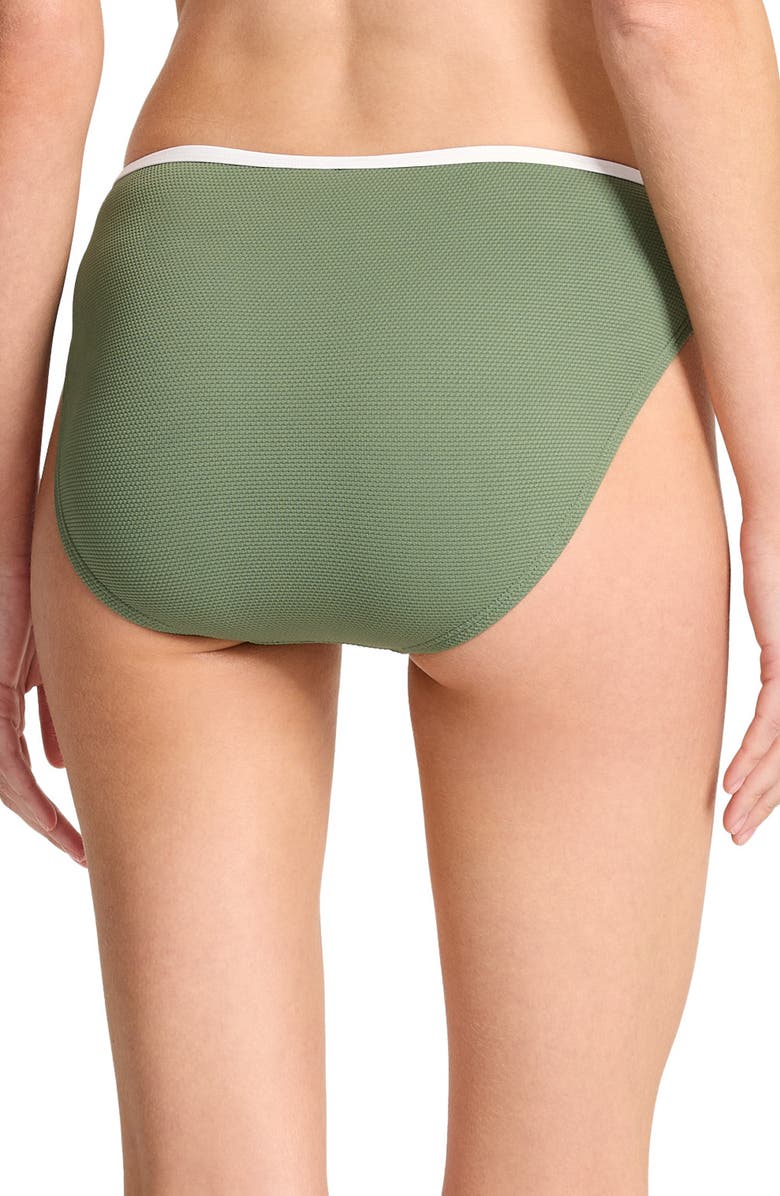 Tommy Bahama Island Cays Cabana High Waist Bikini Bottoms, Alternate, color, Tea Leaf