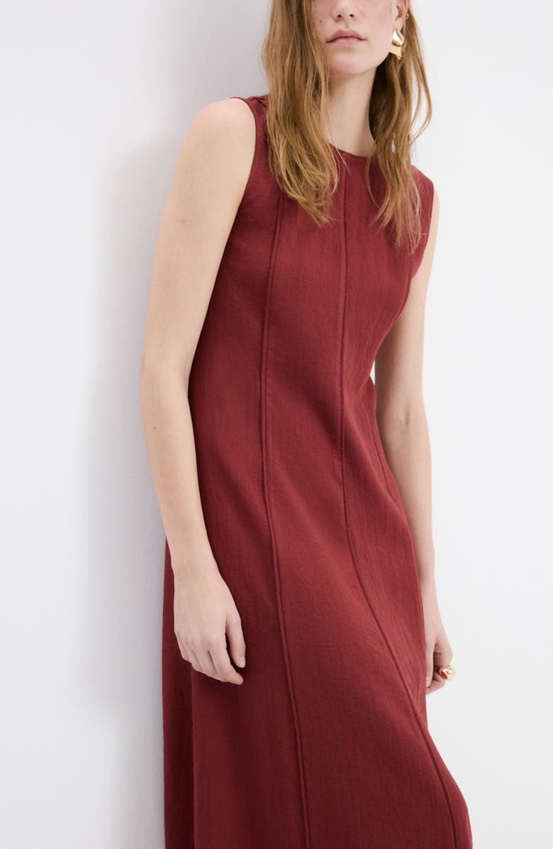 MANGO A-Line Midi Dress, Alternate, color, 