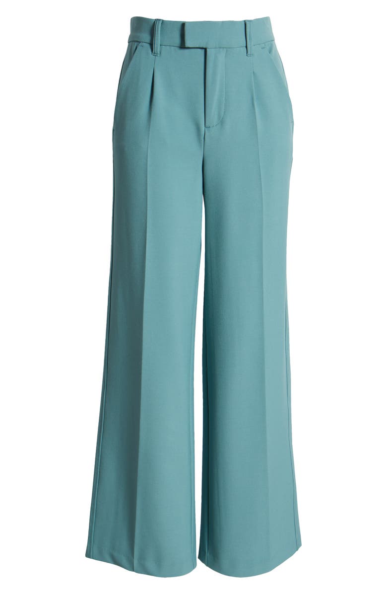Wit & Wisdom Relaxed Waist Wide Leg Trousers, Alternate, color, Dusty Blue