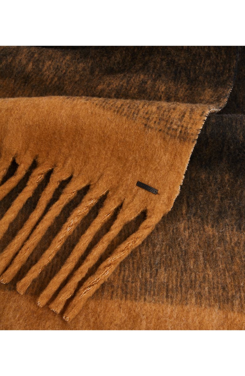 AllSaints Fuzzy Ombré Wool Blend Scarf, Alternate, color,