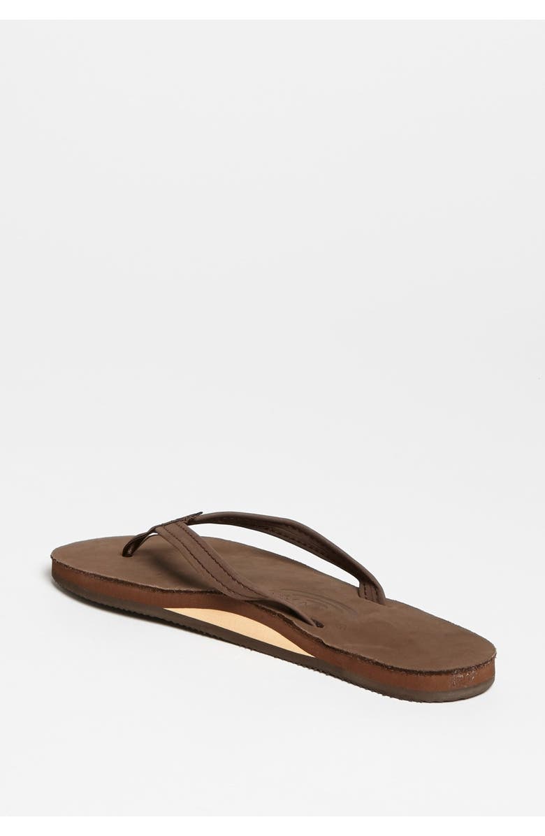 Rainbow<sup>®</sup> Rainbow Narrow Strap Sandal, Alternate, color, Expresso