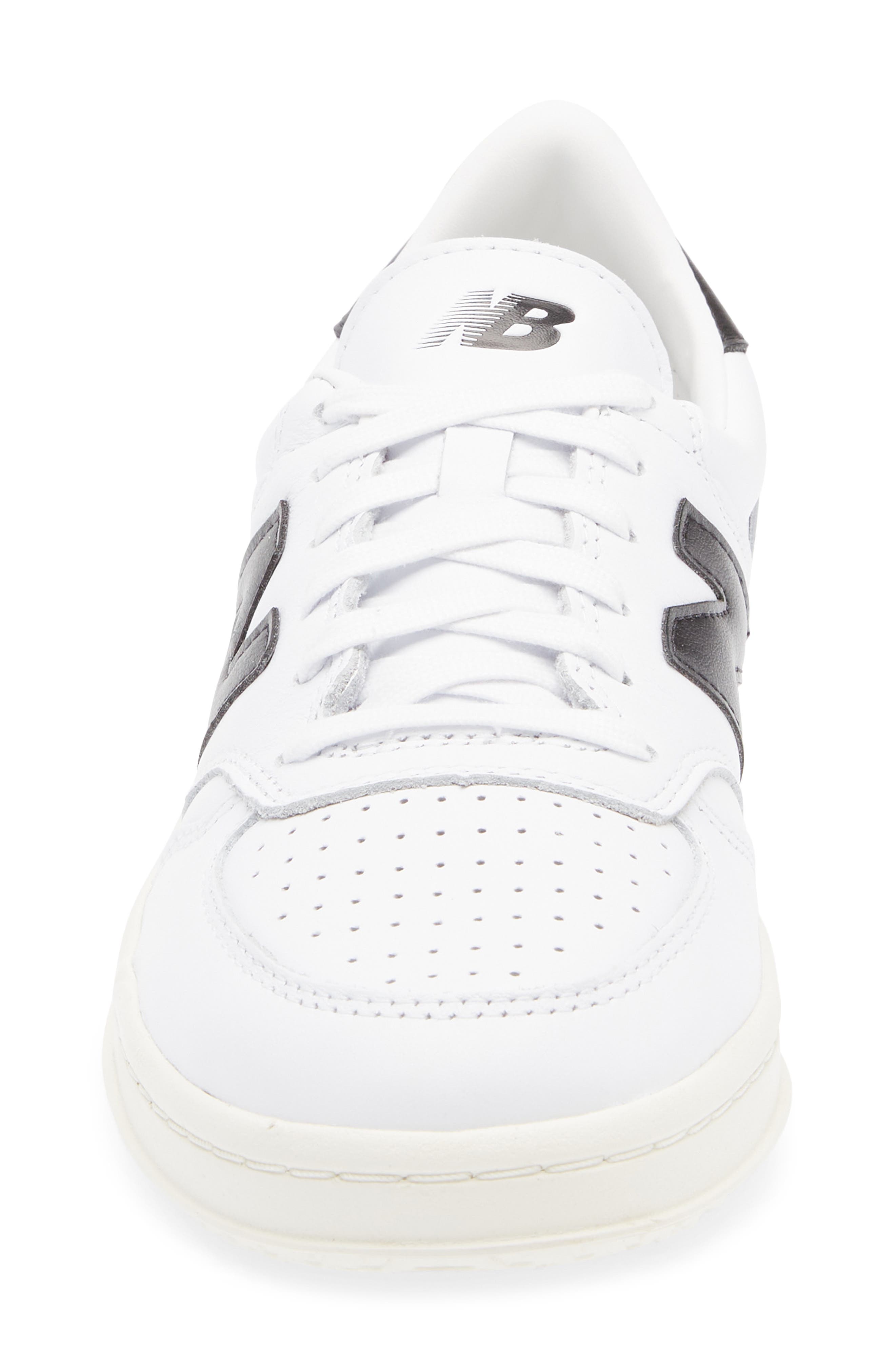 New Balance T500 Tennis Sneaker, Alternate, color, White/ Black