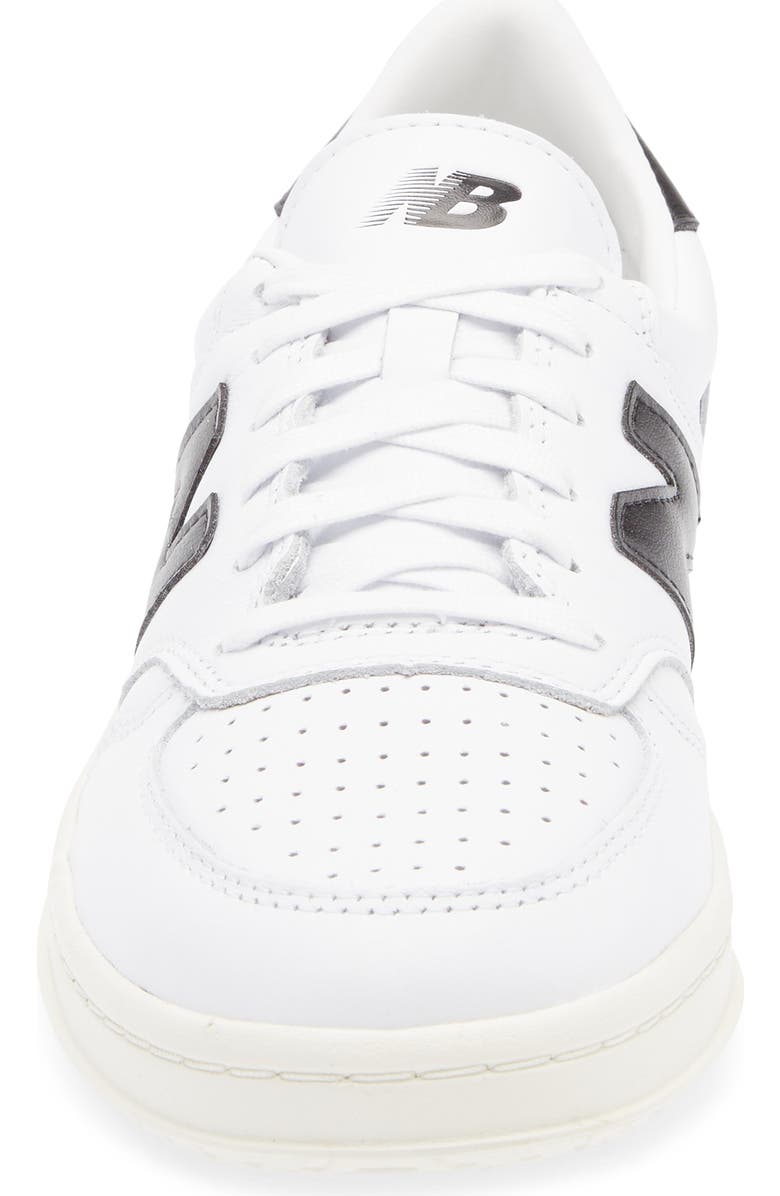 New Balance T500 Tennis Sneaker, Alternate, color, White/ Black