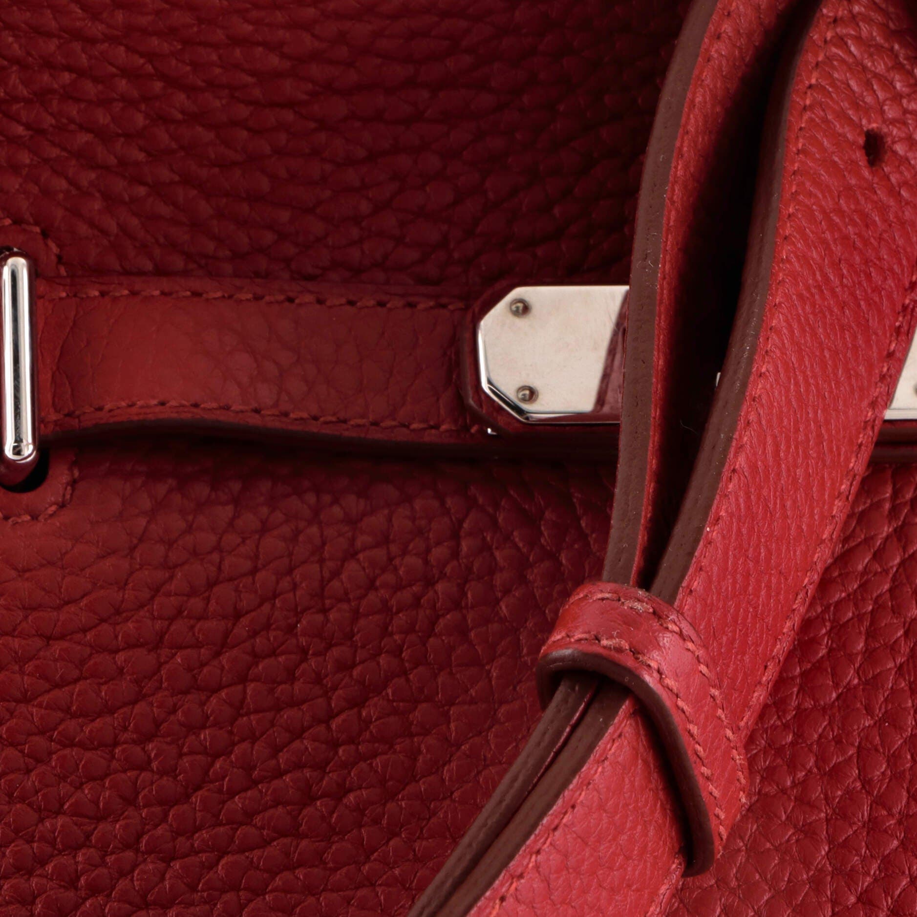 Pre-Owned Hermes Jypsiere Bag Clemence 28, Alternate, color, Rubis