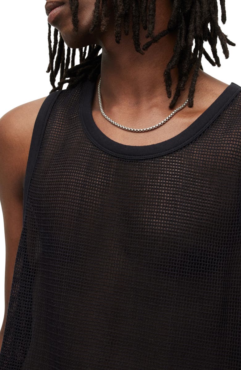 AllSaints Anderson Open Stitch Cotton Tank, Alternate, color, 
