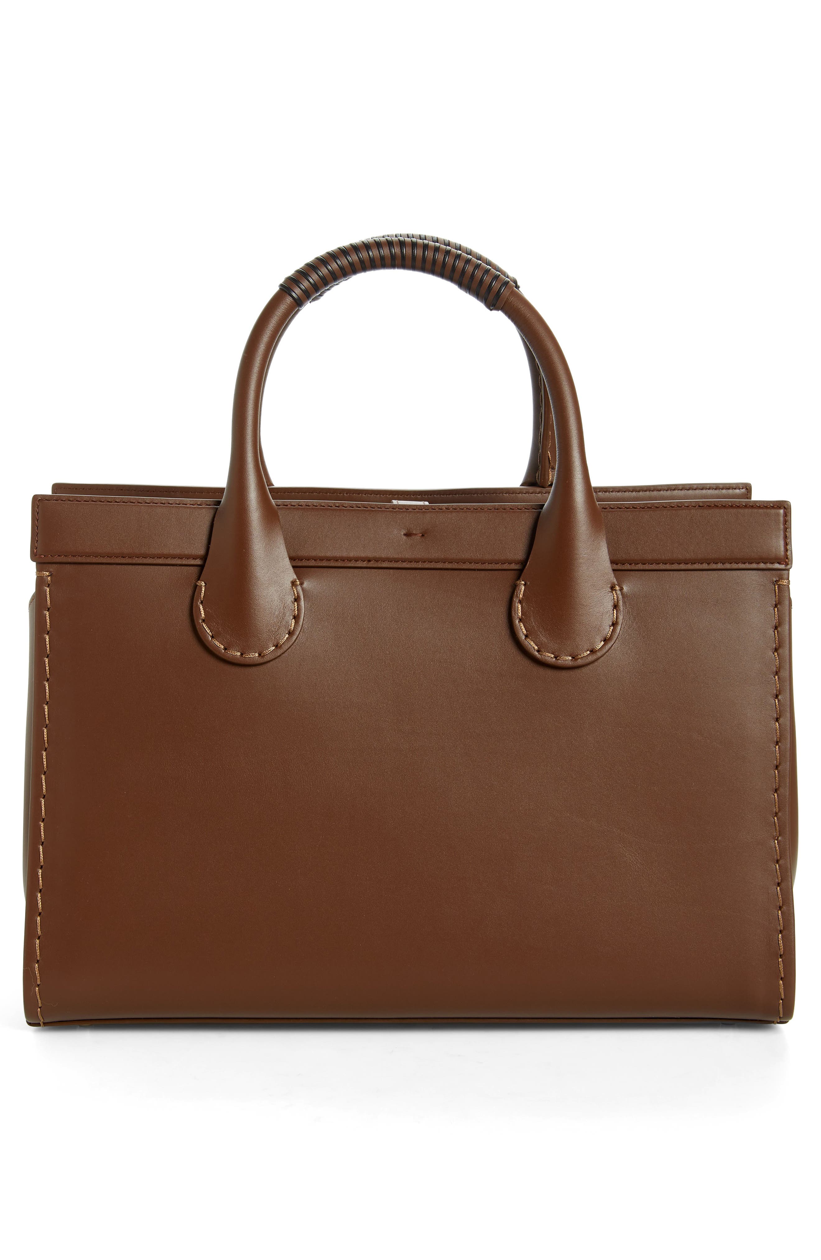 Chloé Large Edith Leather Tote Bag, Alternate, color, 