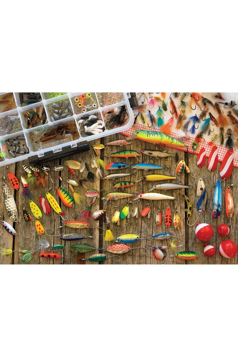 Fishing Lures 1000 Piece Puzzle, Alternate, color, Multicolored