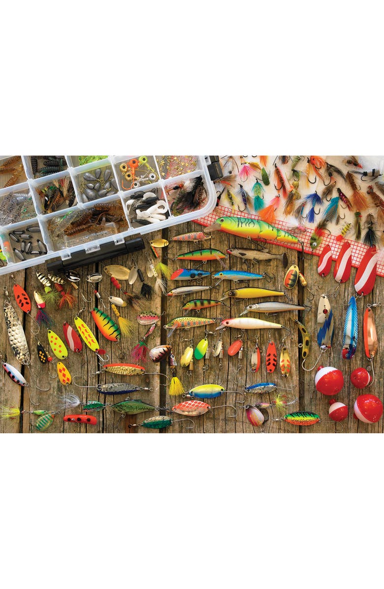 Cobble Hill Fishing Lures 1000 Piece Puzzle, Alternate, color, Multicolored