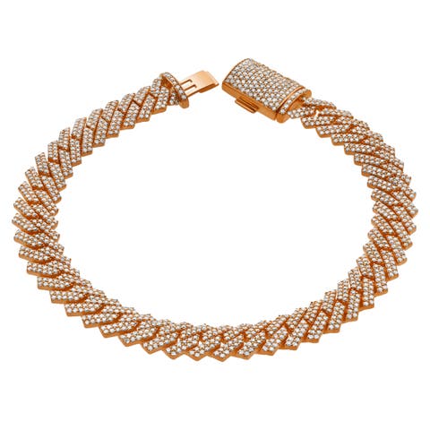 Diamond Link Cuban Bracelet in 10K Gold - 4.7 to 5.4ct.