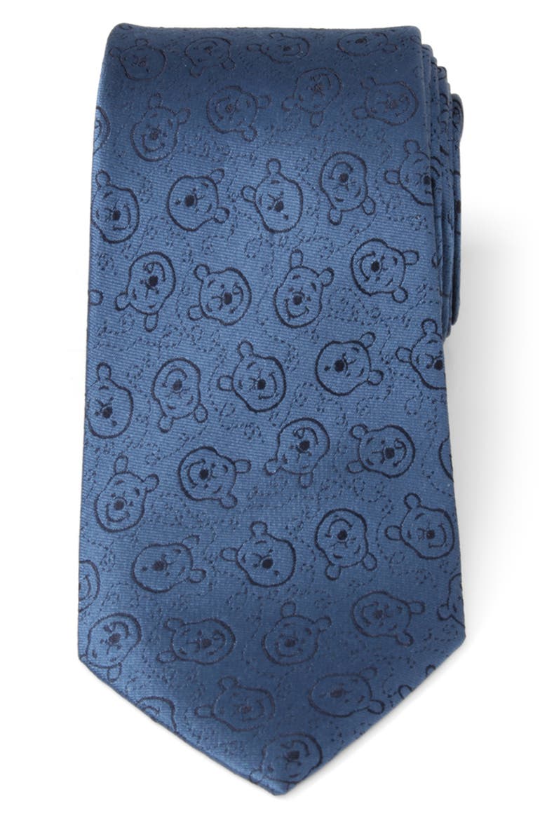Winnie the Pooh Silk Tie, Main, color, BLUE
