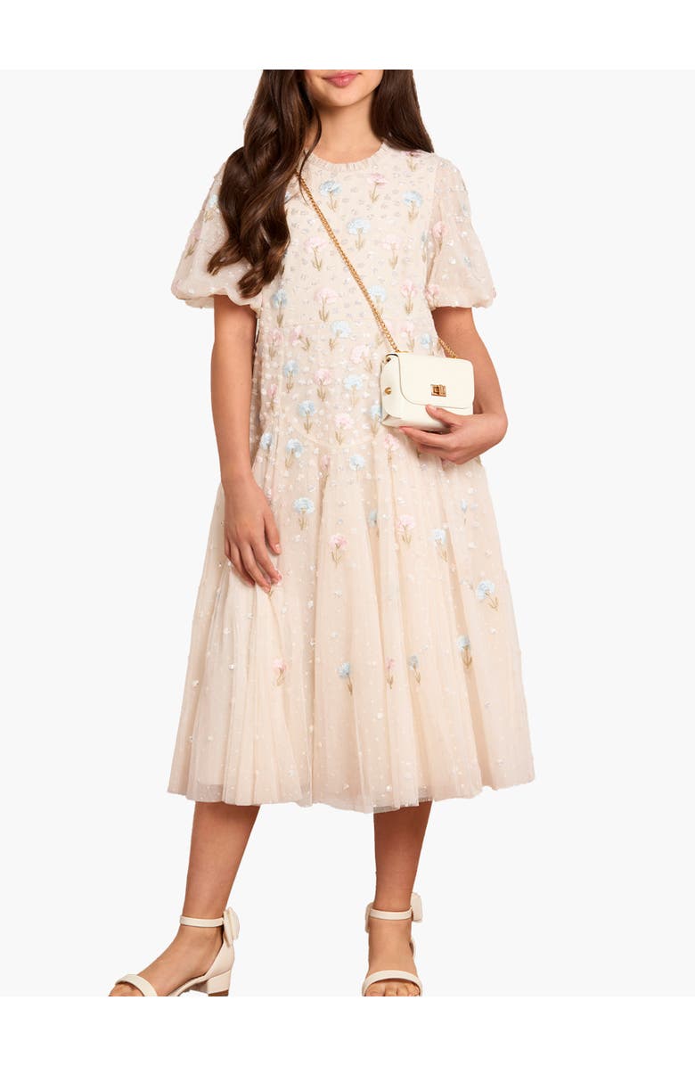 Needle & Thread Dandelion Ditsy Kids Dress, Main, color, Cream