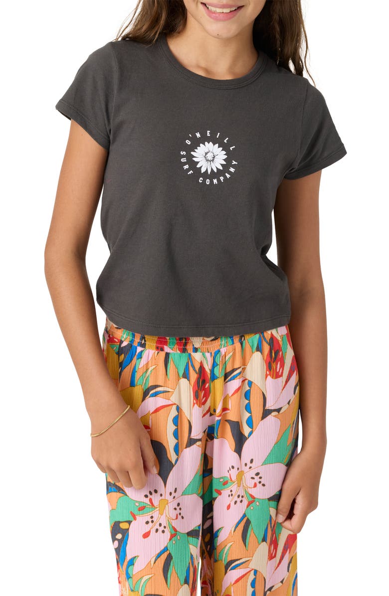 O'Neill Kids' Pacific Bloom Cotton Graphic T-Shirt, Alternate, color, 