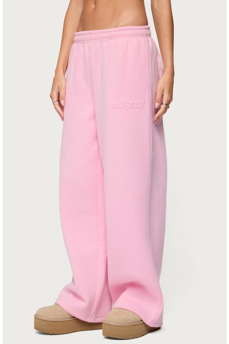Totally Logo Wide Leg Sweatpants, Alternate, color, PINK