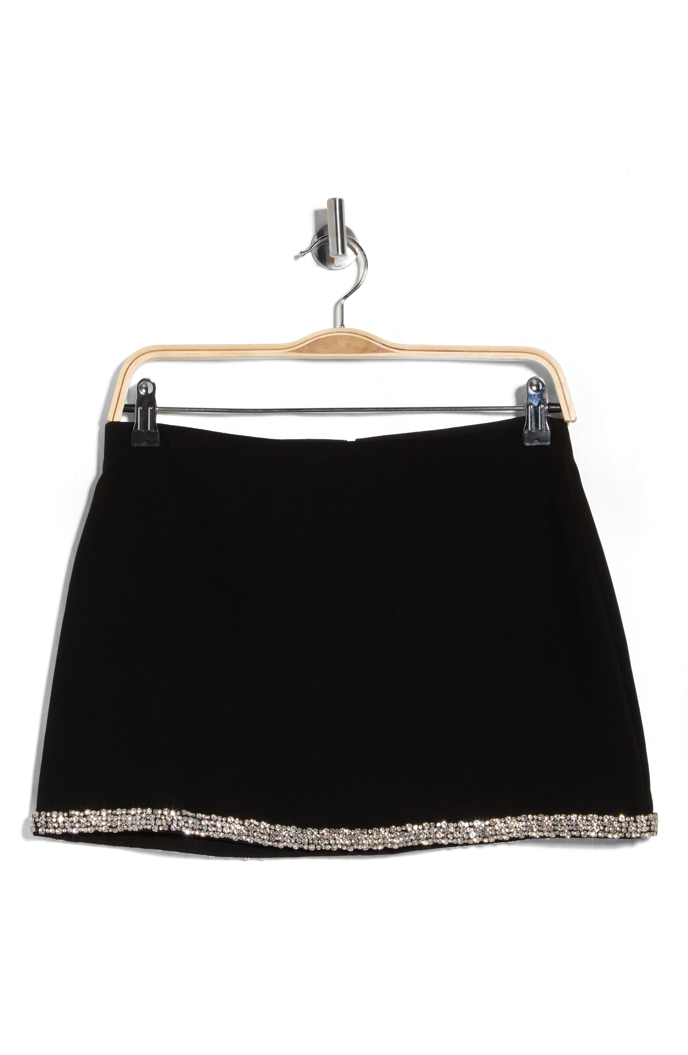 Alice + Olivia Rubi Embellished Micro Miniskirt