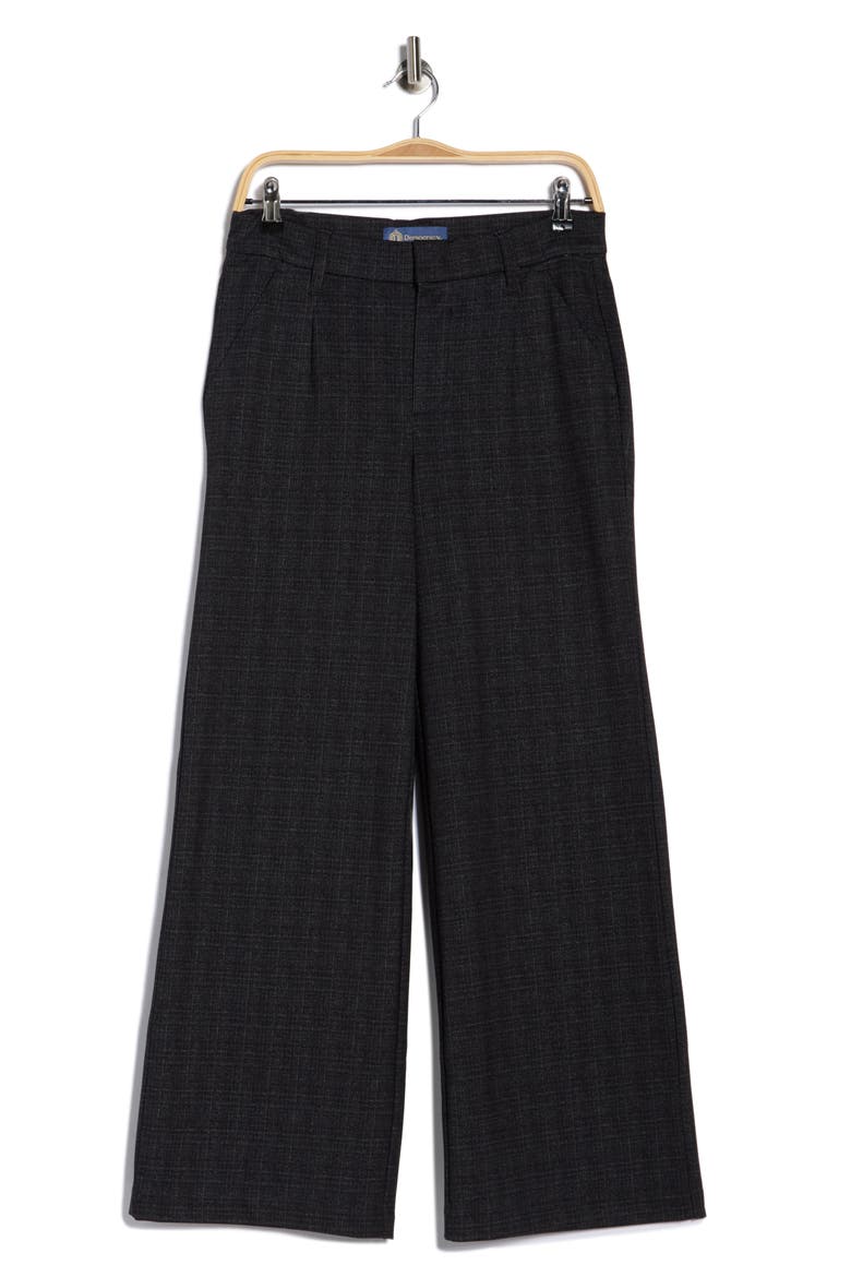 Ab Technology Plaid Skyrise Pants, Alternate, color, CHARCOAL MULTI