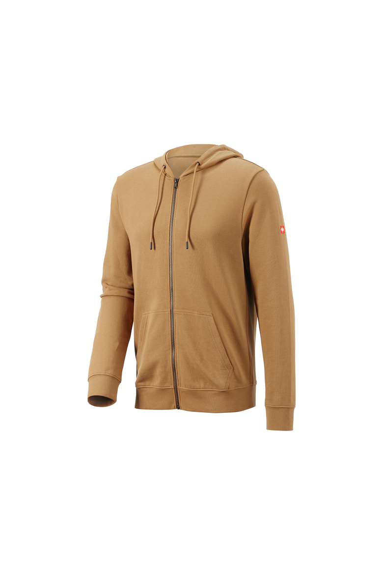 Full-Zip Hoodie e.s.iconic, Main, color, Almond Brown