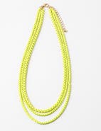 Erin McDermott Jewelry Triple Strand Neon Necklace