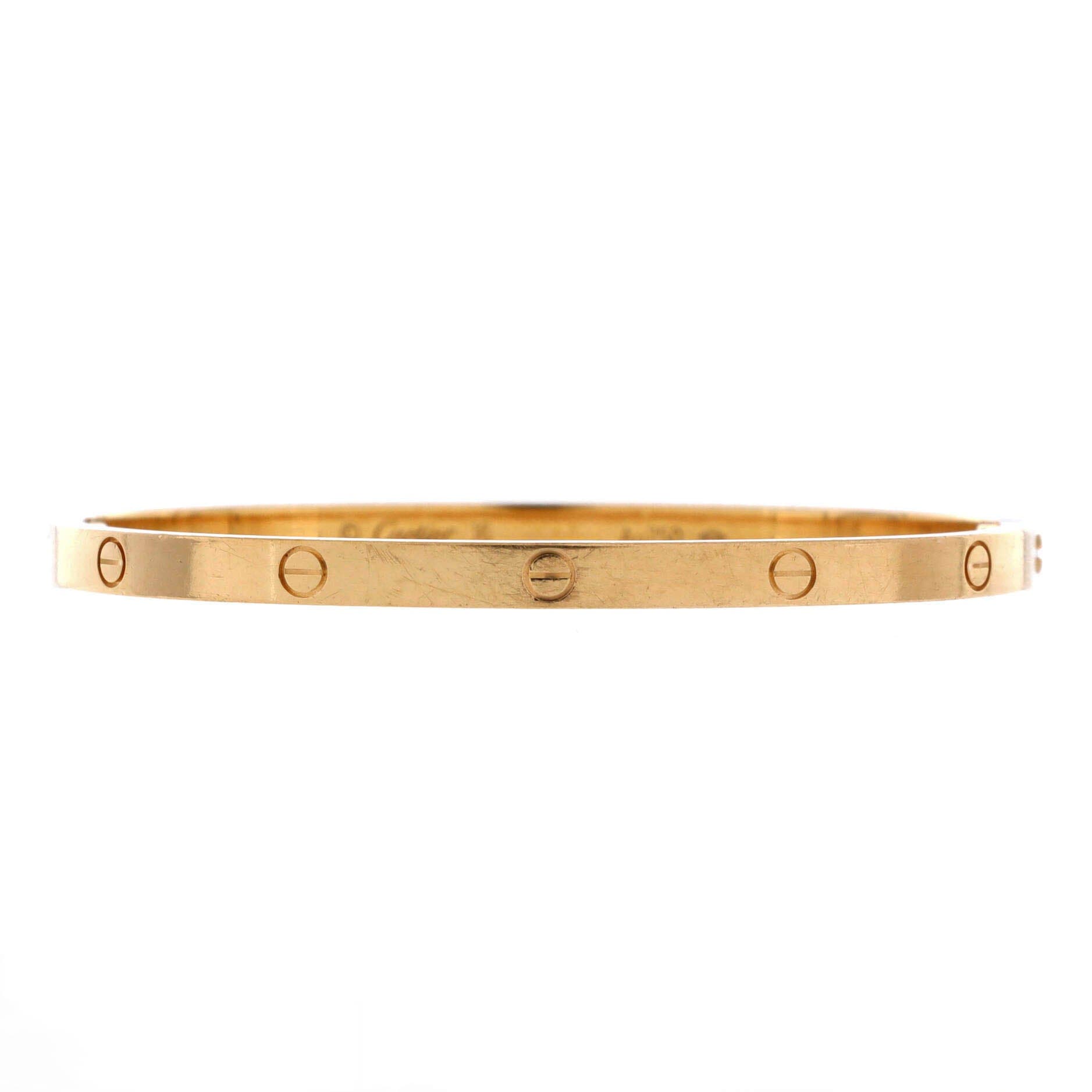 Love Bracelet 18K Yellow Gold Small, Main, color, Metallic Gold