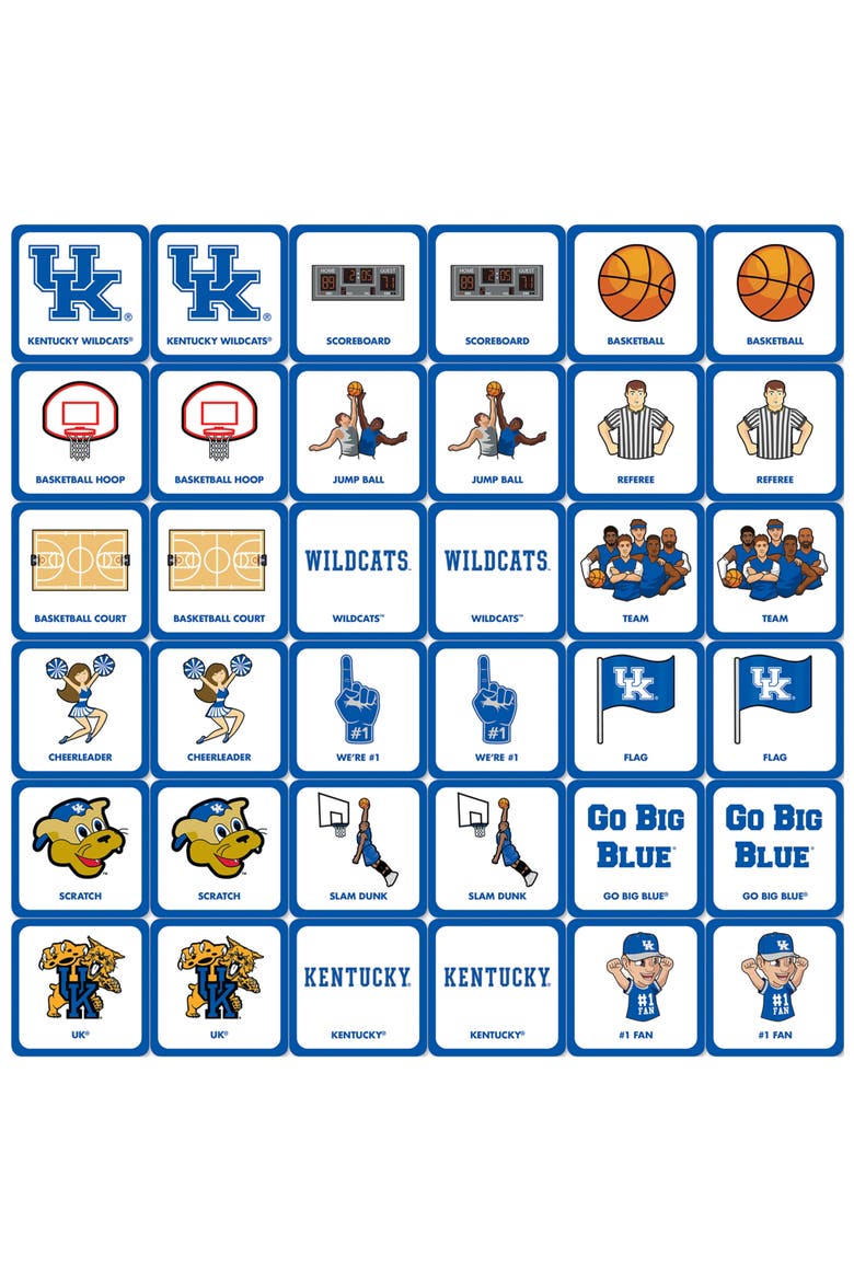 Kentucky Wildcats Matching Game, Alternate, color, Multicolor