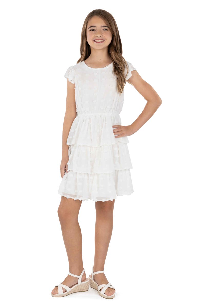 Kids' Clip Dot Tiered Dress