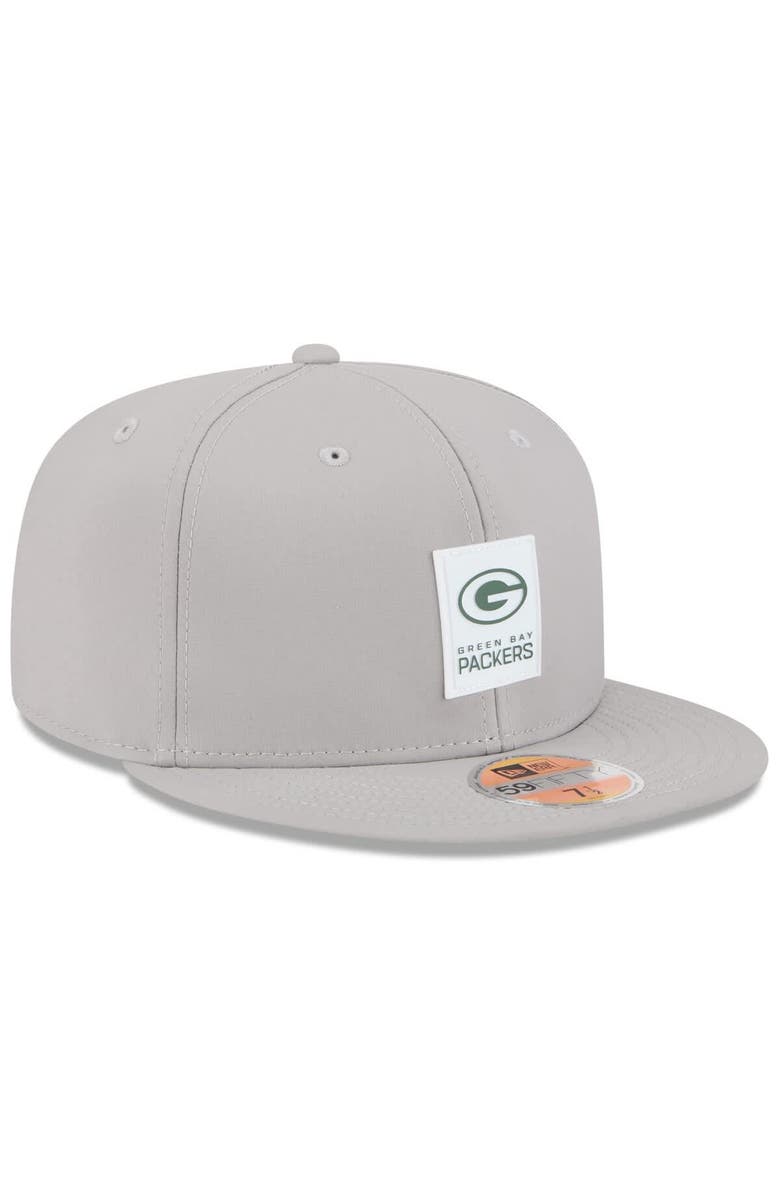 New Era Men's New Era Gray Green Bay Packers 2025 Sideline 59FIFTY Fitted Hat, Alternate, color, Gray