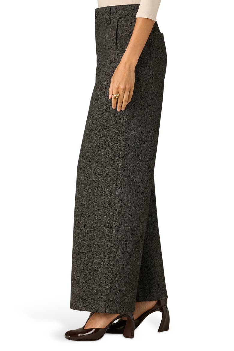 Whitney Skyrise Wide Leg Pants, Alternate, color, BLACK/ BIRCH