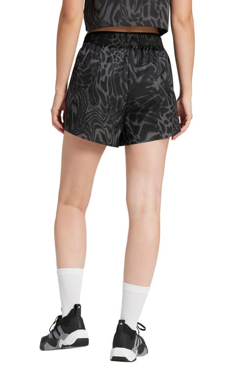 Adidas Originals Adidas 3-stripes High Waist Climacool Shorts In Black
