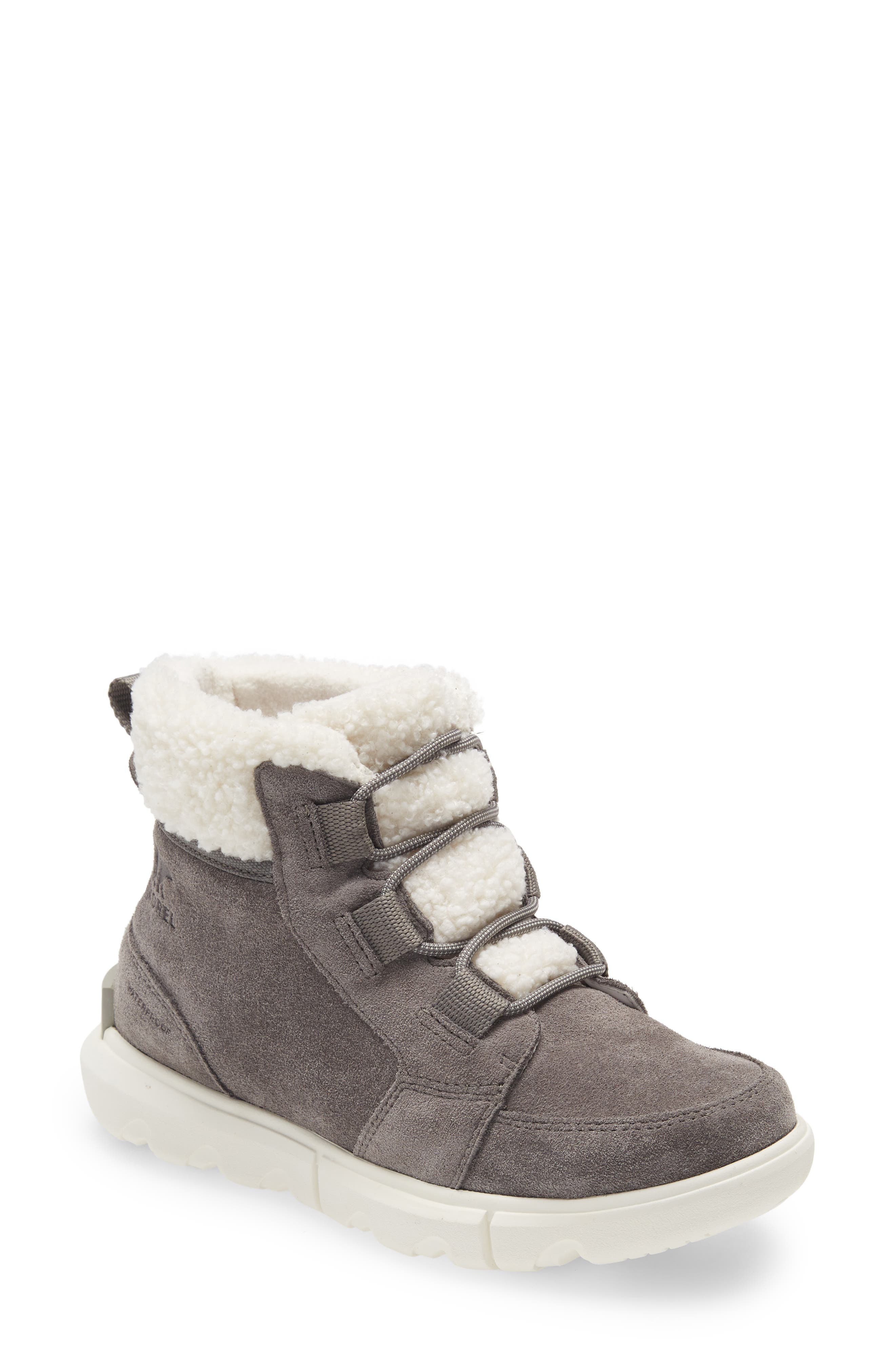 SOREL Explorer<sup>™</sup> II Carnival Cozy Faux Shearling Lined Waterproof Bootie, Main, color, 