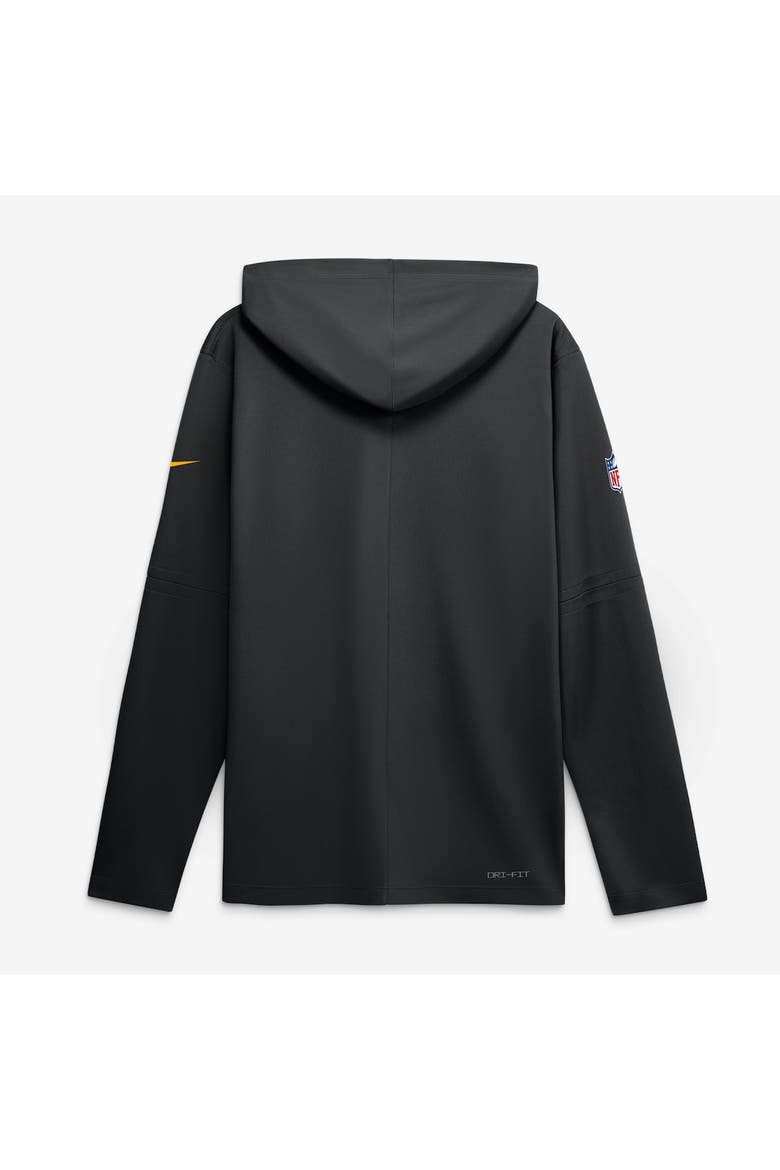 Men's Nike Black Washington Commanders Sideline Game On Lightweight Long Sleeve Hooded Dri-FIT Top, Alternate, color, Black