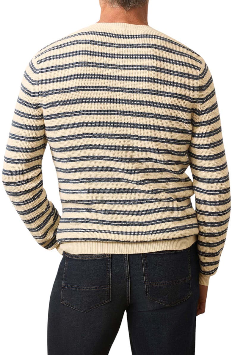Faherty Sunwashed Stripe Organic Cotton Sweater, Alternate, color, Booth Island Stripe