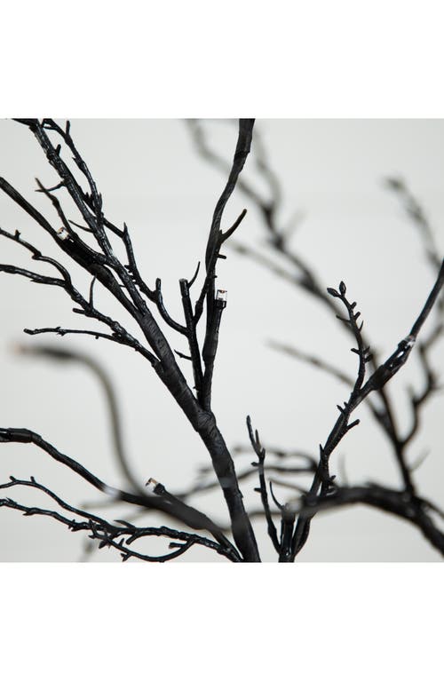Nearly Natural 5ft Prelit Halloween Deluxe Twig Tree In Black