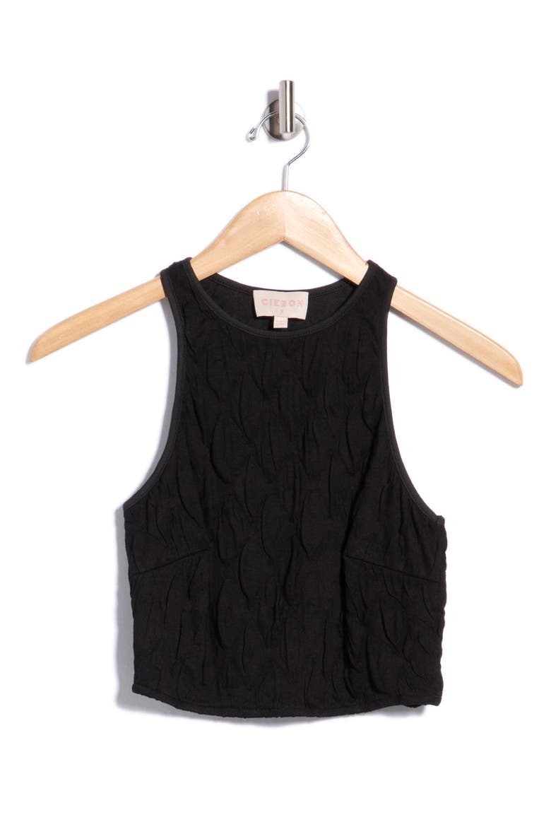 Runia Crop Tank top, Alternate, color, BLACK