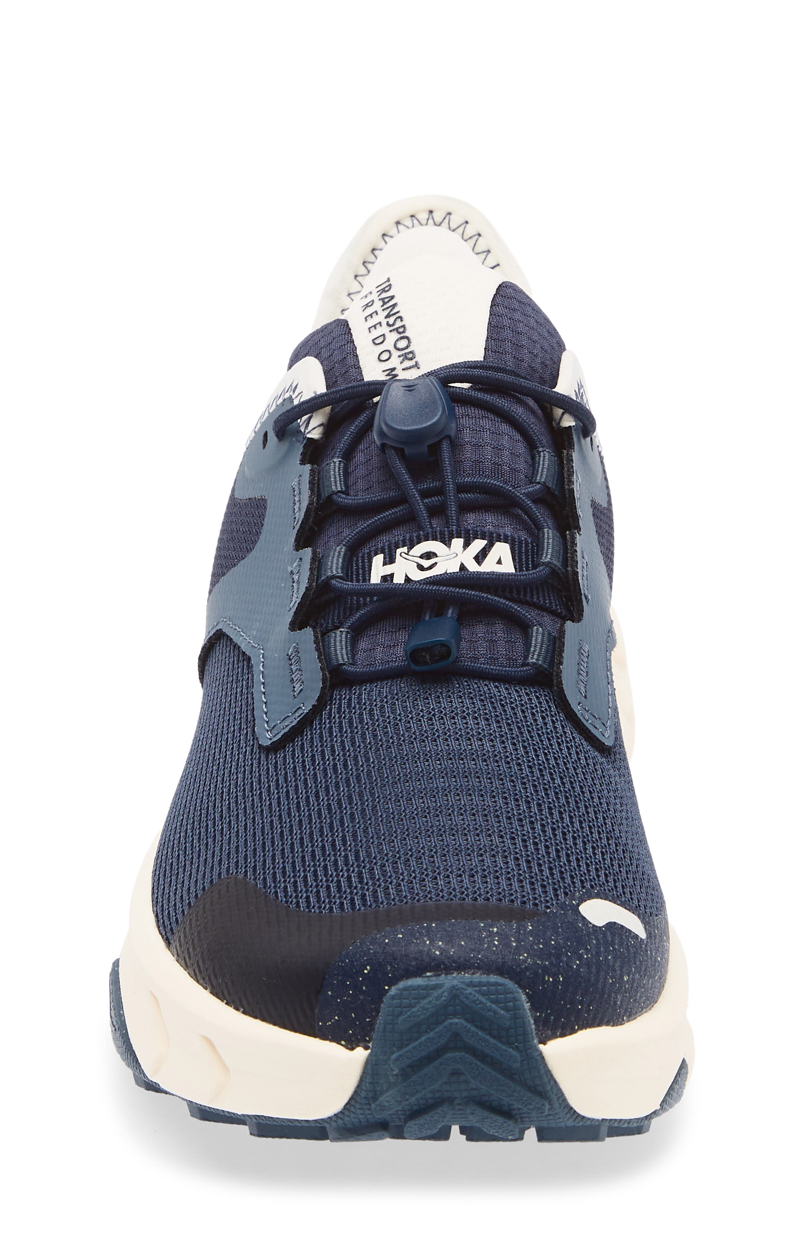 HOKA Kids' Transport Freedom Hiking Sneaker, Alternate, color, Varsity Navy / Alabaster