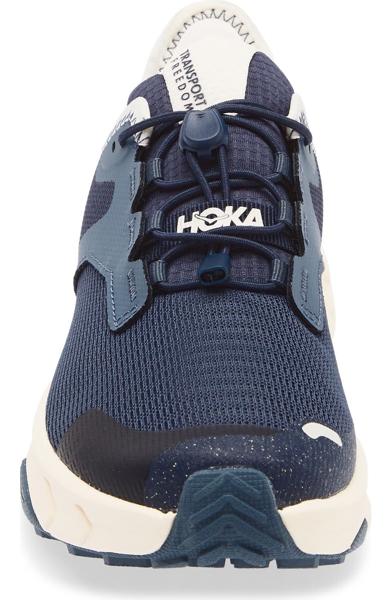 HOKA Kids' Transport Freedom Hiking Sneaker, Alternate, color, Varsity Navy / Alabaster
