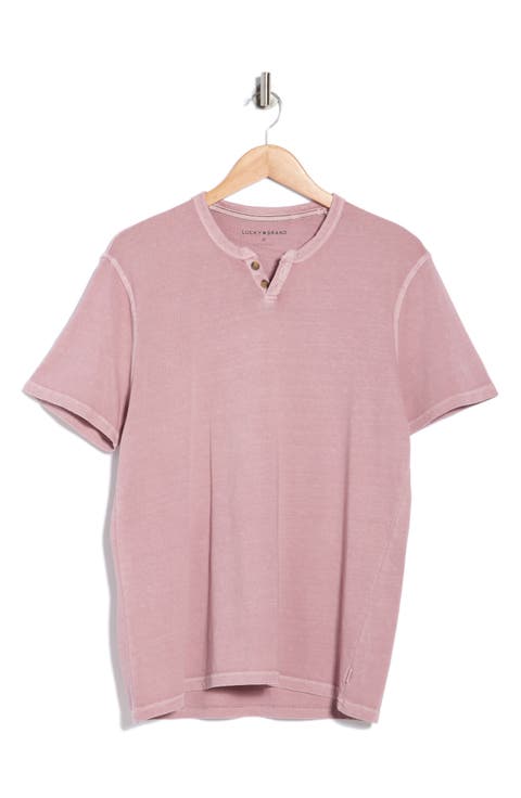 Burnout Notch Neck T-Shirt