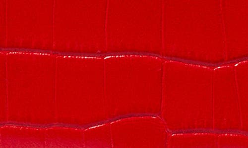 Tory Burch Kira Croc Texture Leather Zip Card Case