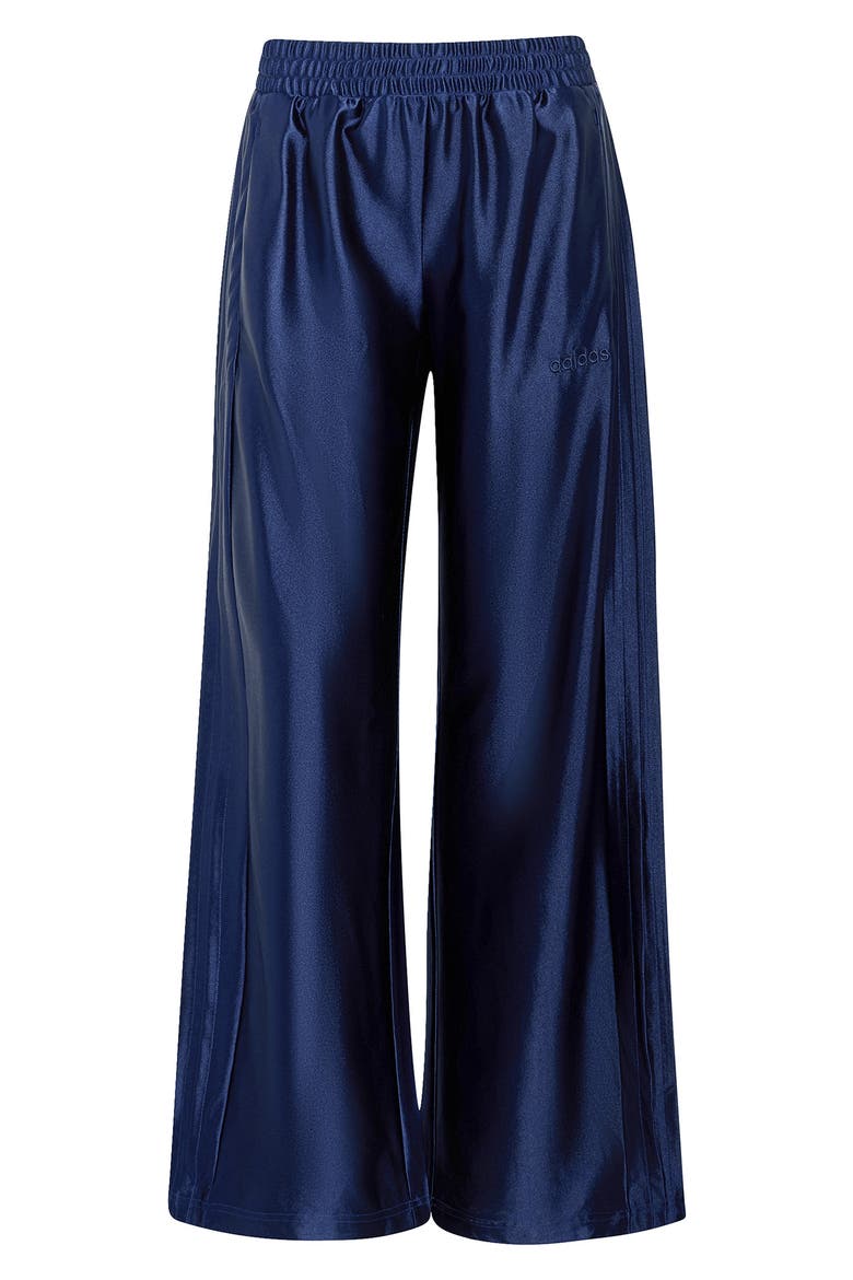 Satin Wide Leg Pants, Alternate, color, DARK BLUE