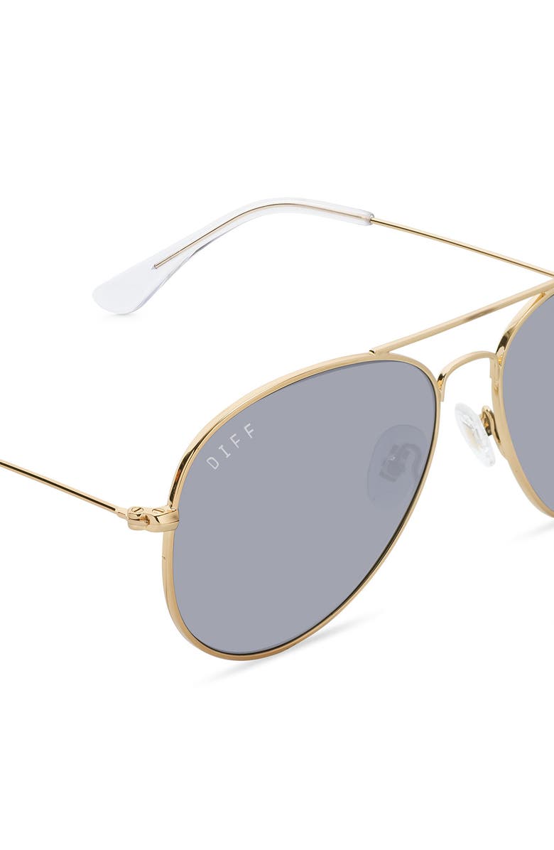 DIFF Cruz 58mm Polarized Aviator Sunglasses, Alternate, color, 