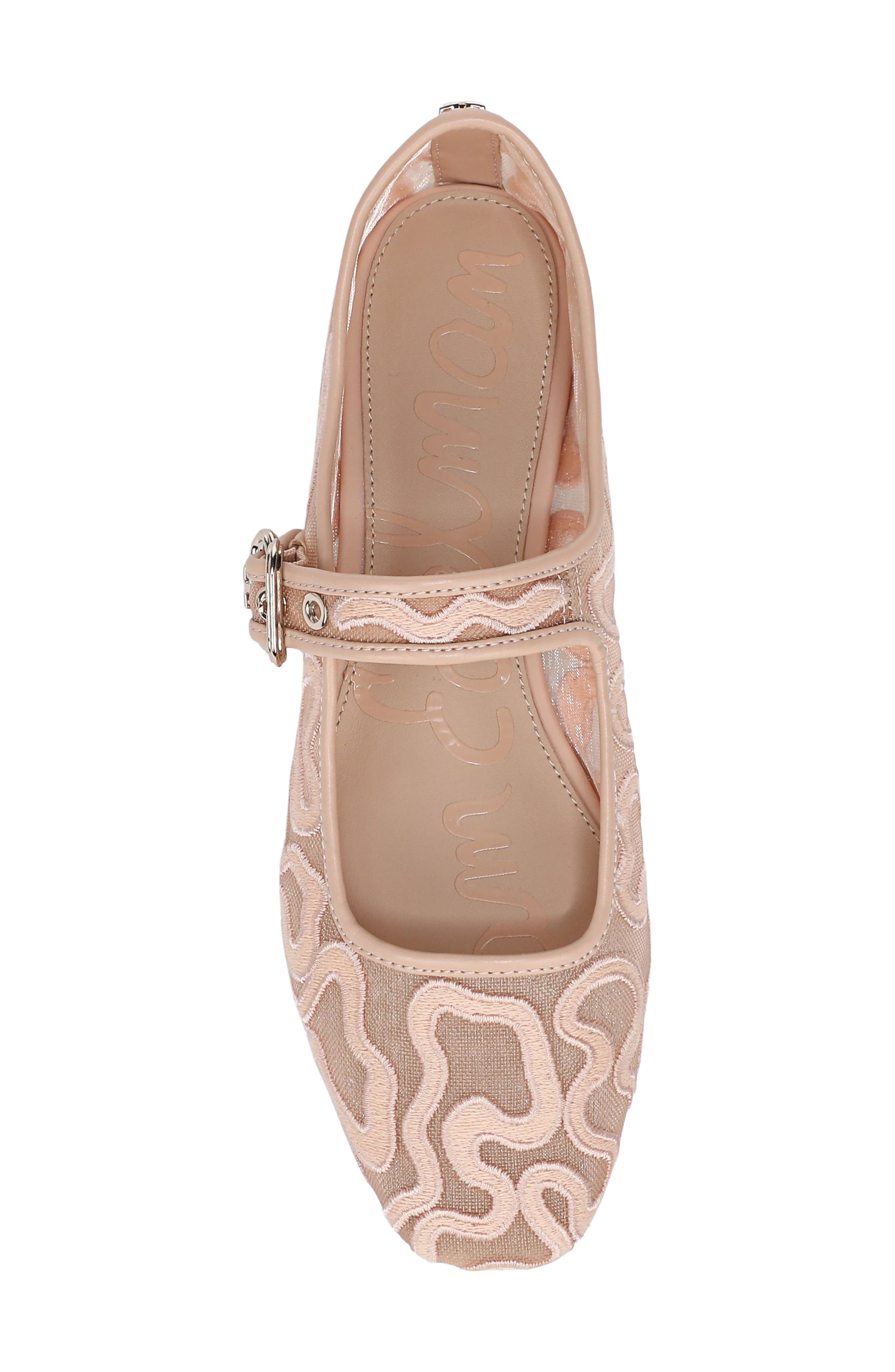 Michaela Mesh Flat, Alternate, color, VINTAGE PINK