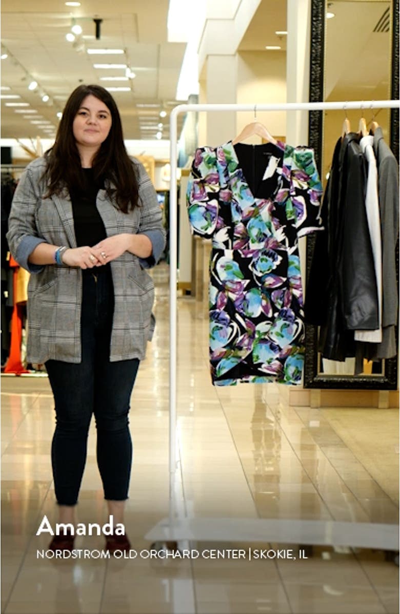 Neyda Floral Sheath Dress, sales video thumbnail