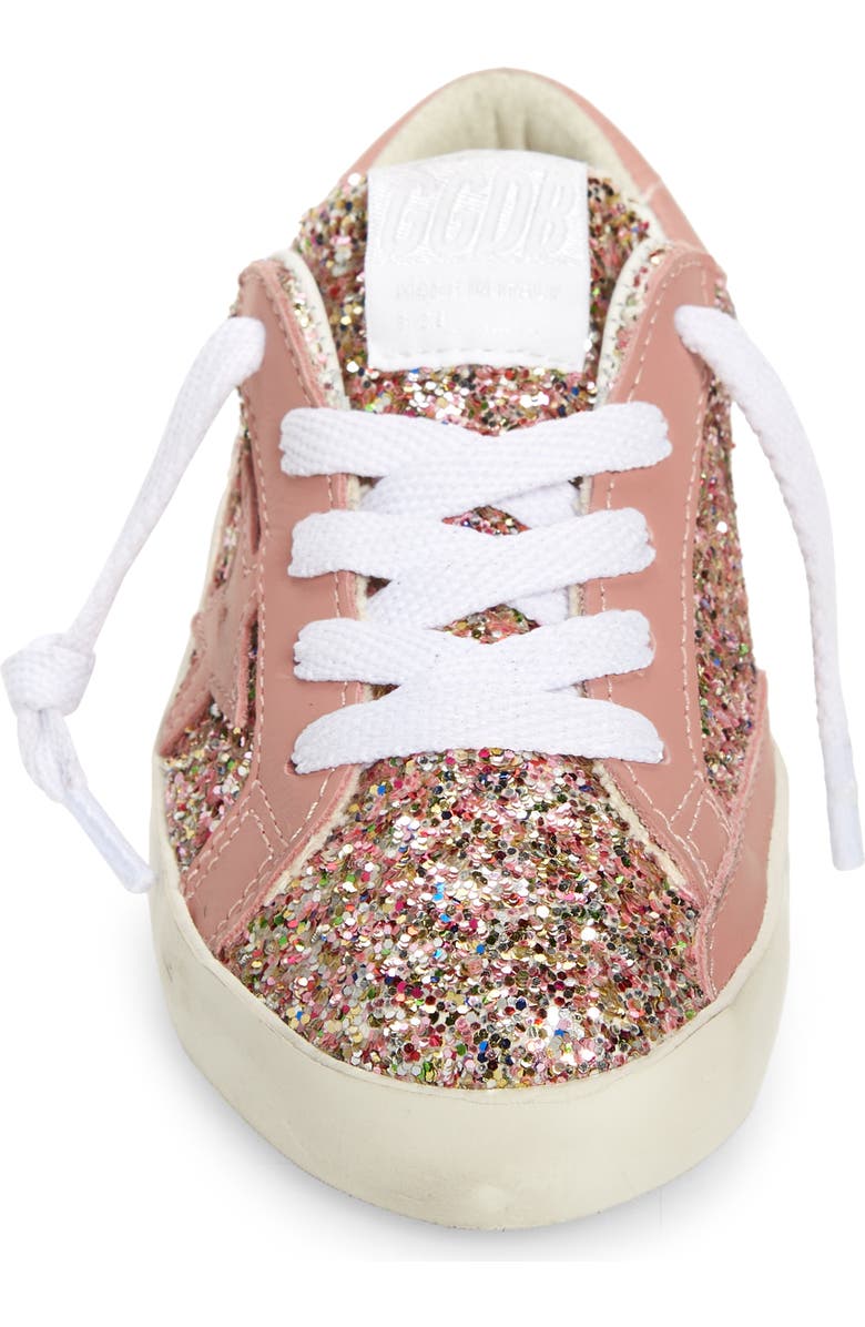 Golden Goose Kids' Super-Star Glitter Low Top Sneaker, Alternate, color,