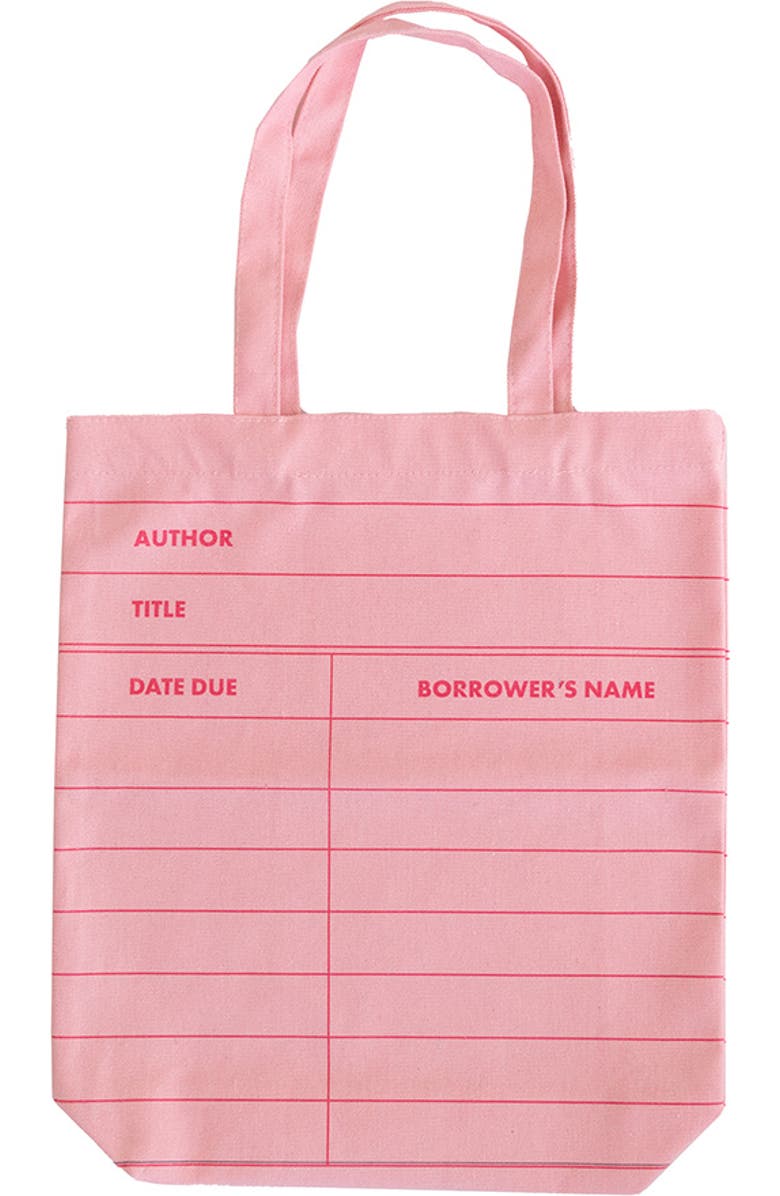 Jollity & Co Book Club Library Small Canvas Tote Bag, Main, color,