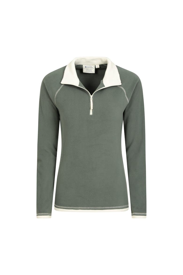 Montana Half Zip Fleece Top, Alternate, color, Dark Green