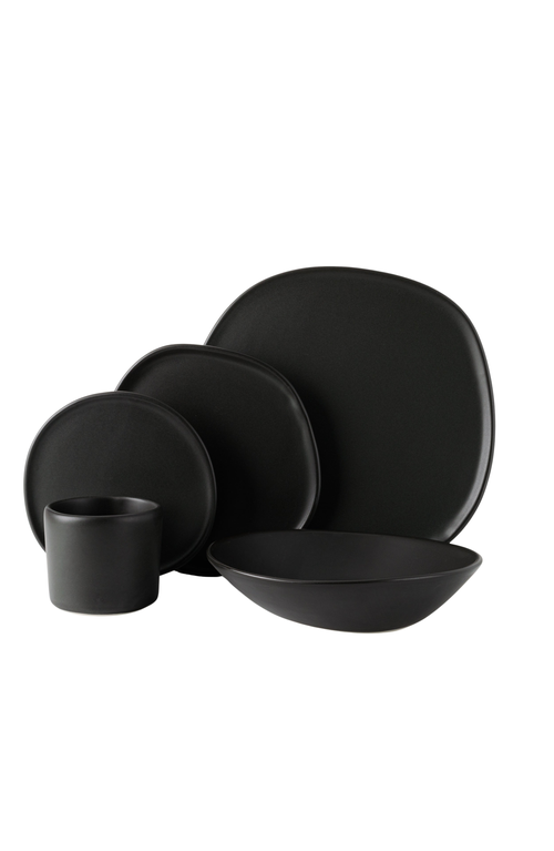 Haand Ripple Dinner Setting Set In Black