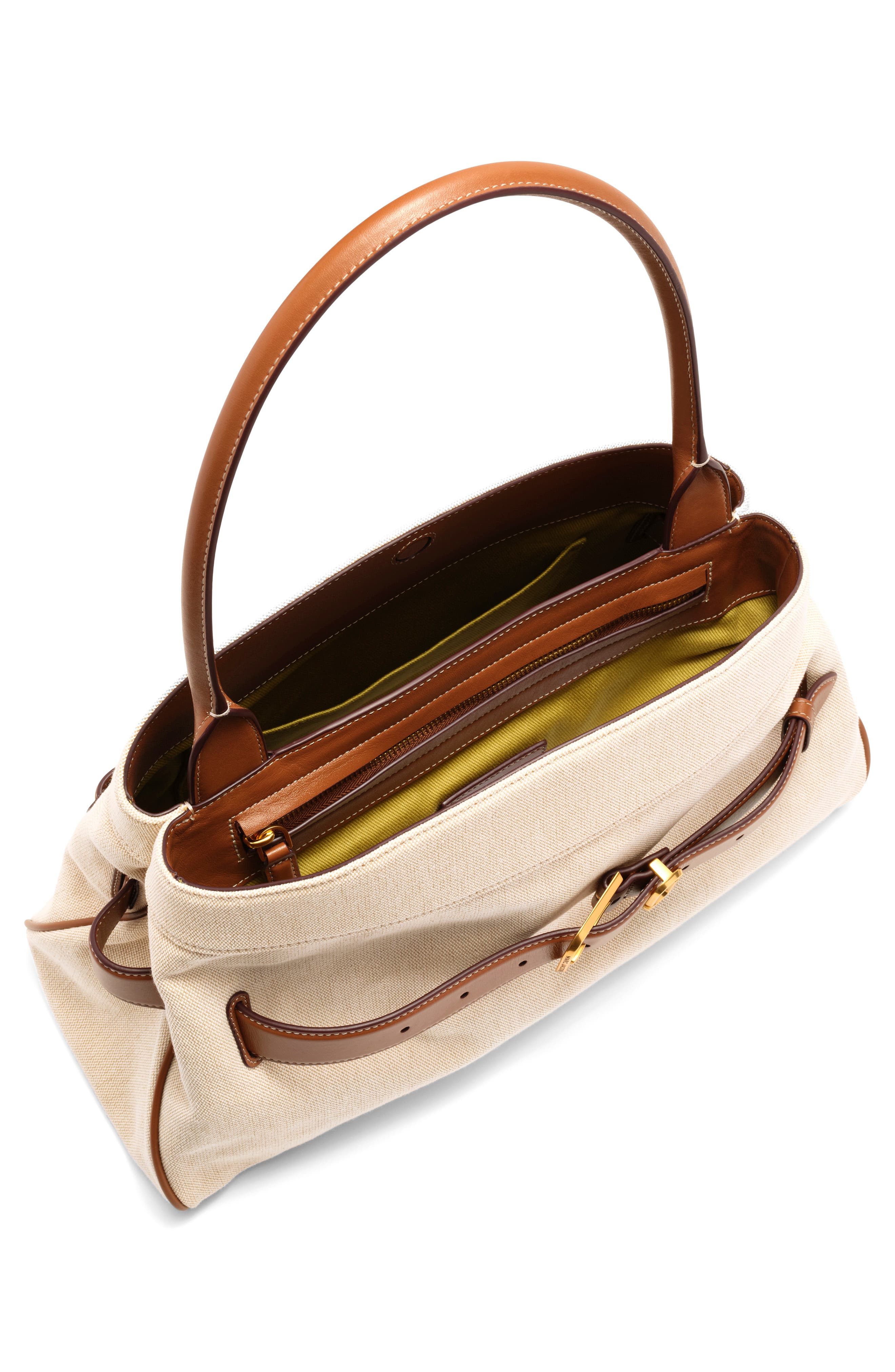 Marc Jacobs Dakota Canvas Satchel, Alternate, color, Beige/Argan Oil